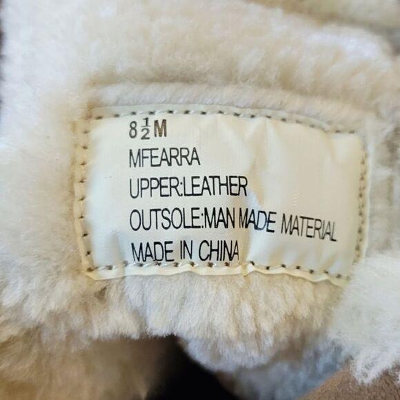 Marc Fisher Mfearra Tan Suede Buckle Detail Pull-On Winter Boot Size 8.5 - Picture 10 of 10